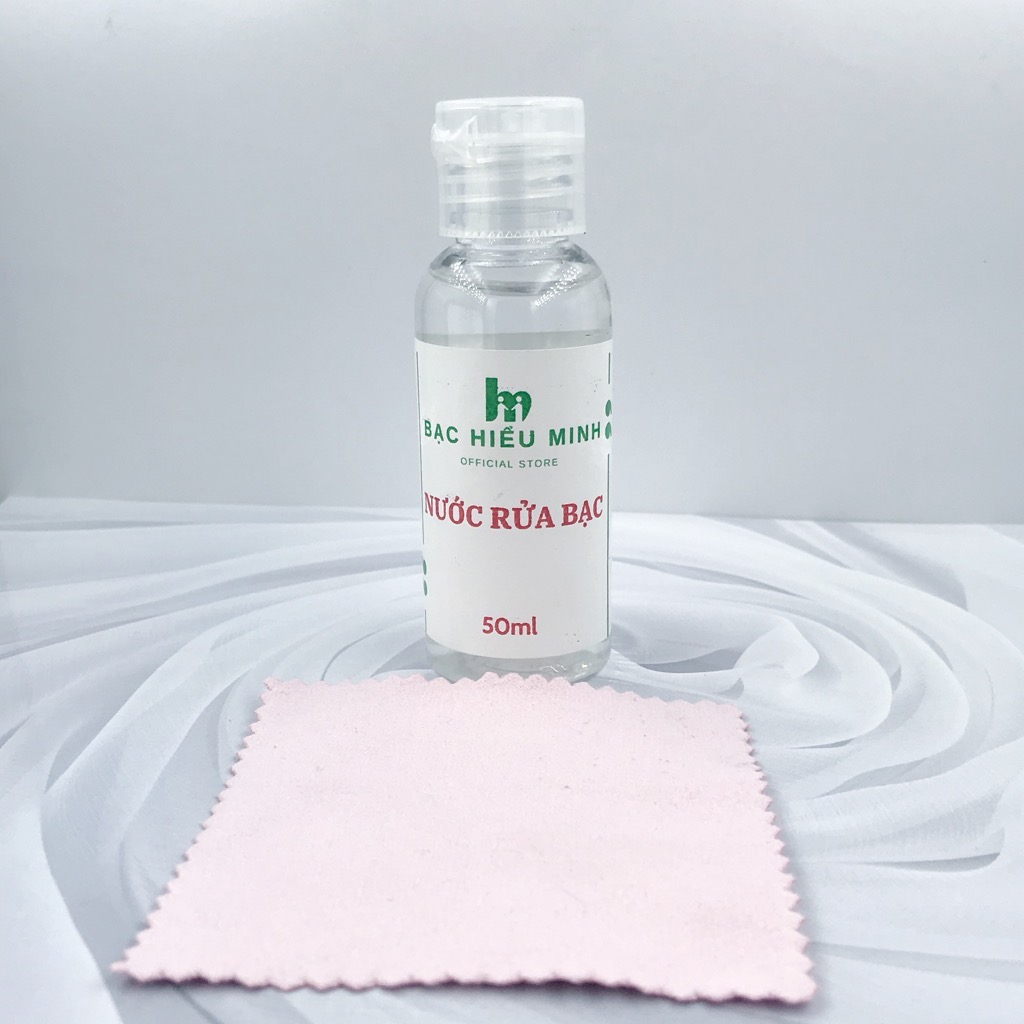 Nước  Nước Làm Sáng Bạc Tặng Kèm Khăn Lau Chuyên Dụng BẠC HIỂU MINH RB001