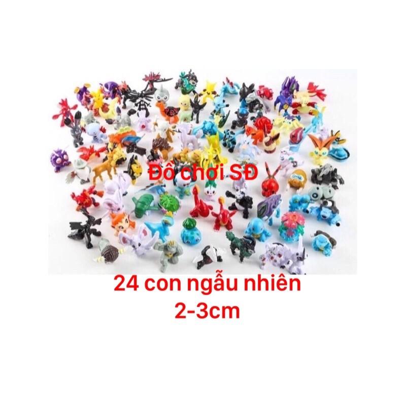 combo 3 quả cầu và 24 con poke nhỏ (2-3 cm)