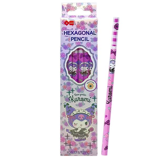Hộp 12 Bút Chì HB Kuromi - iiGEN IG5778