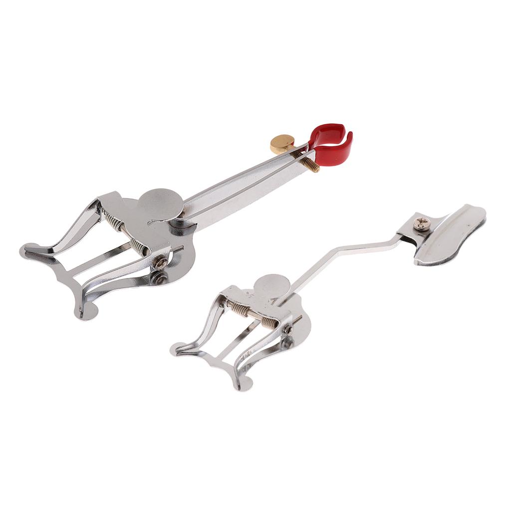 2 chiếc Kèn Trombone Hành Quân Kẹp Đàn Lia Tờ Nhạc Kẹp Giữ