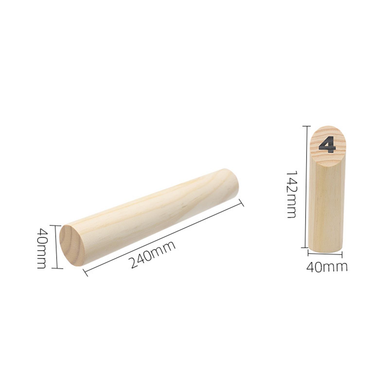 Wood Tossing Game Family Game Numbered Block for Indoor Outdoor garden