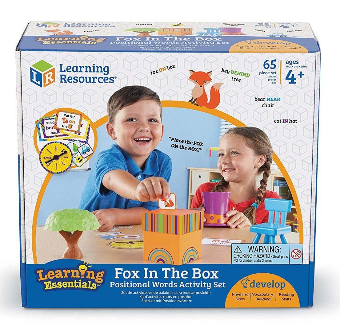 Learning Resources Bộ hoạt động học từ vựng chỉ vị trí - Fox in the Box Positional Words Activity Set