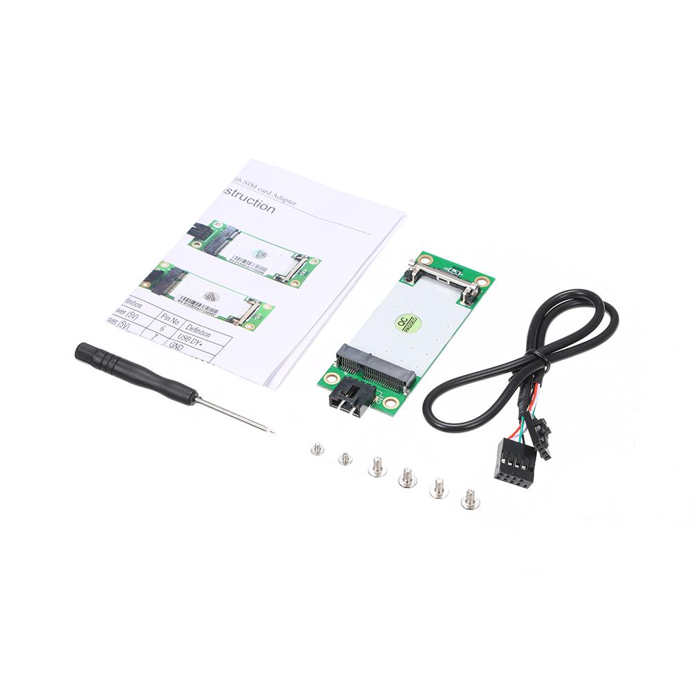 Bộ chuyển đổi mô-đun Mini PCIe WWAN diện rộng không dây sang thẻ tiếp hợp USB với khe cắm SIM