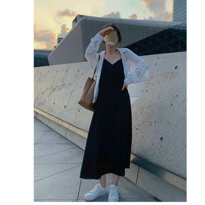 ĐẦM MAXI 2 DÂY CHÉO