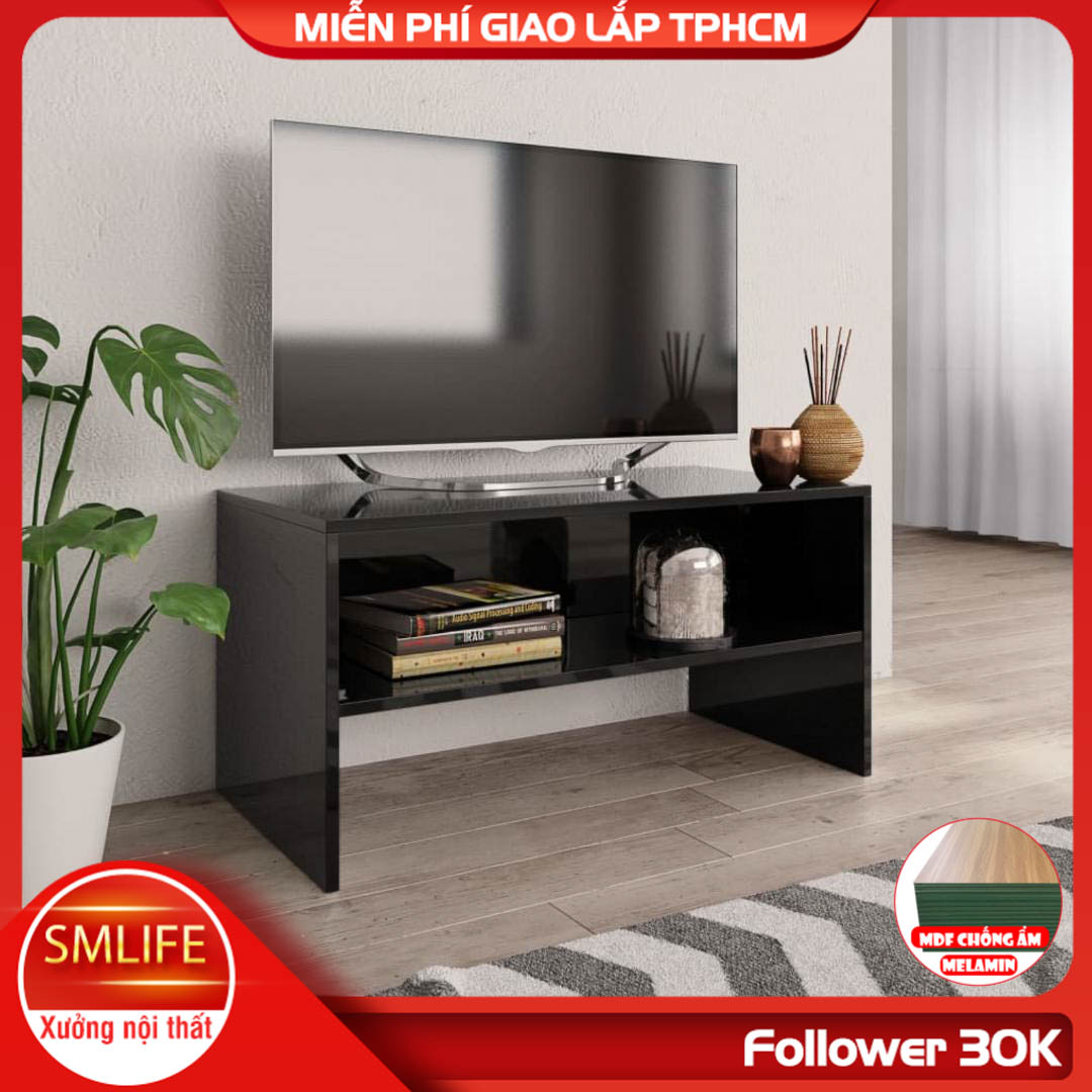 Kệ Tivi gỗ hiện đại SMLIFE Tati  | Gỗ MDF dày 17mm chống ẩm | D80xR40xC40cm - Màu