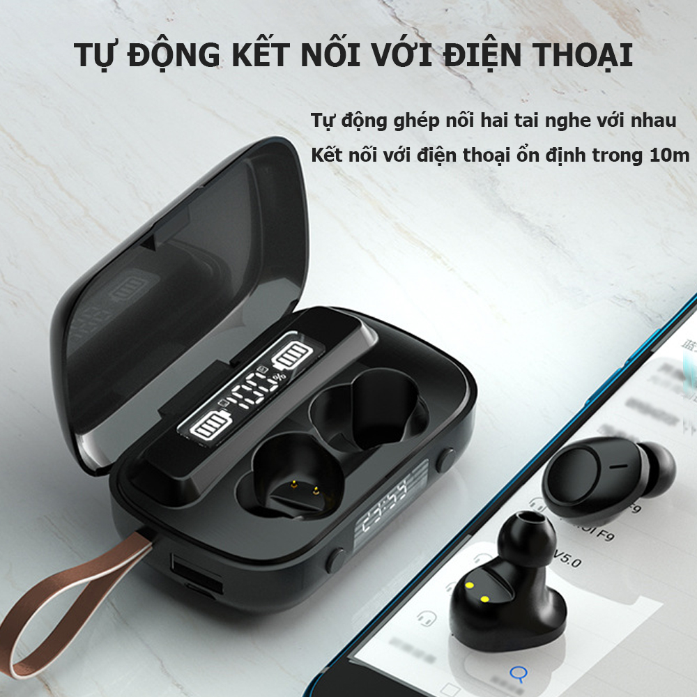 Tai nghe Bluetooth A13, tai nghe không dây kết nối với tât cả điện thoại và máy tính bảng thông minh, âm thanh chất lượng cao- Hàng nhập khẩu