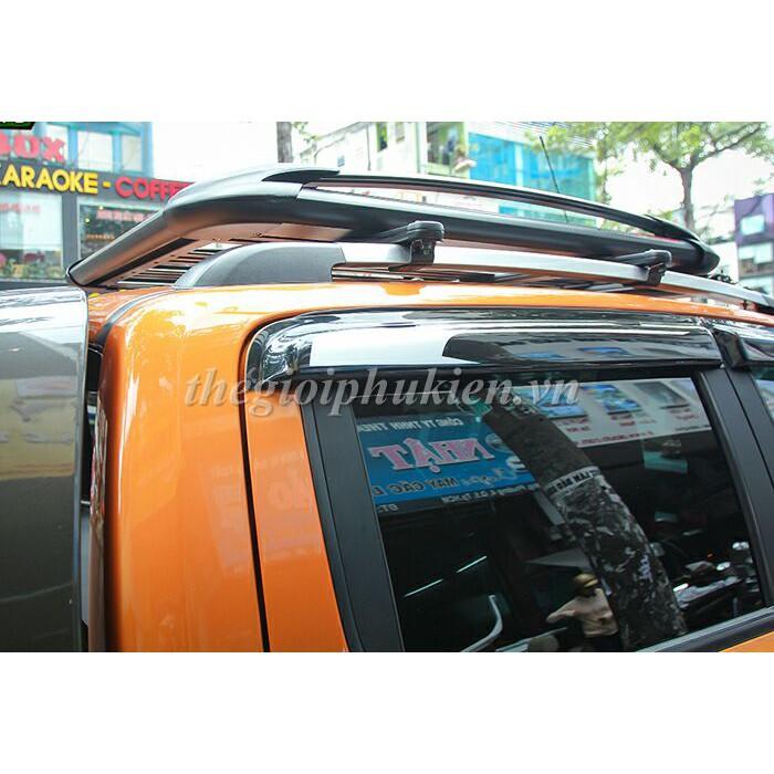 Bộ vè che mưa Ford Ranger viền INOX cao cấp