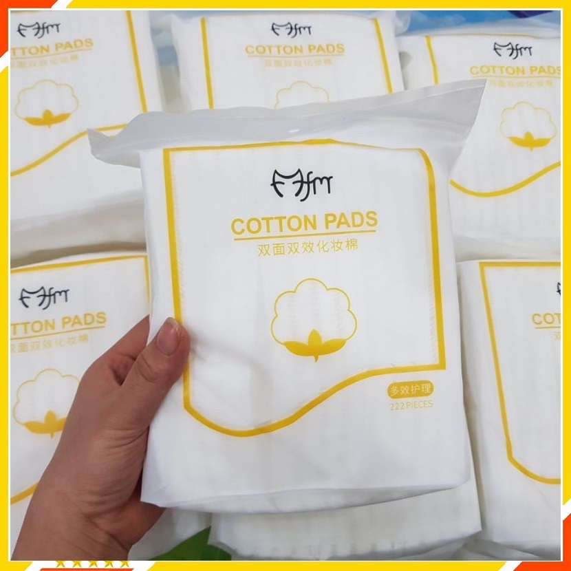 Combo 5 Gói Bông Tẩy Trang Cotton 222 Miếng (222 Miếng x 5)