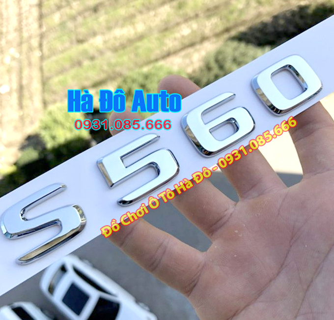 Chữ Nổi S 560 680 - Tem Chữ S 560 680 Chuẩn Mercedes