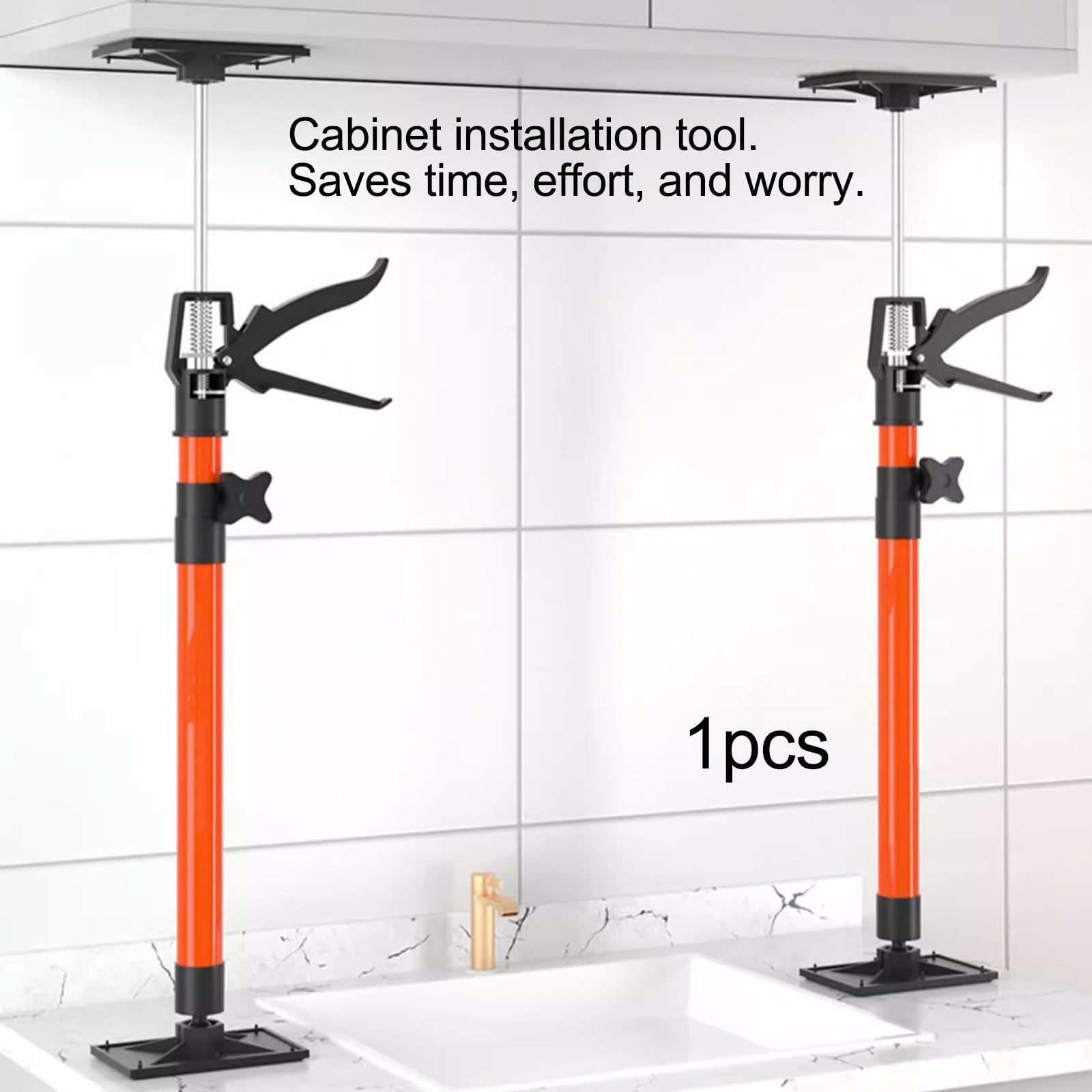 Tile Height Adjuster, Adjustable Support Pole Jack, Hanging Cabinet Tool, Furniture Lifter Effort Elevator, Labor Saving Arms Jack