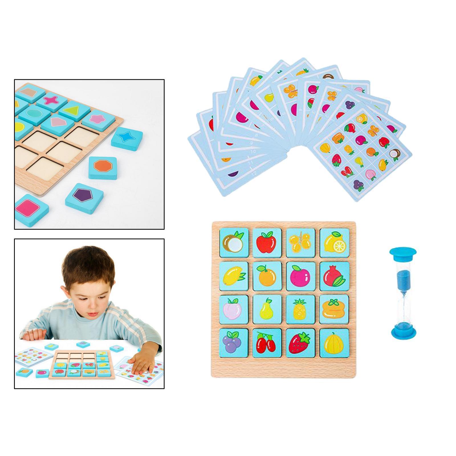 Wooden Memory Chess Game Kid Educational Intelligent Game Toy