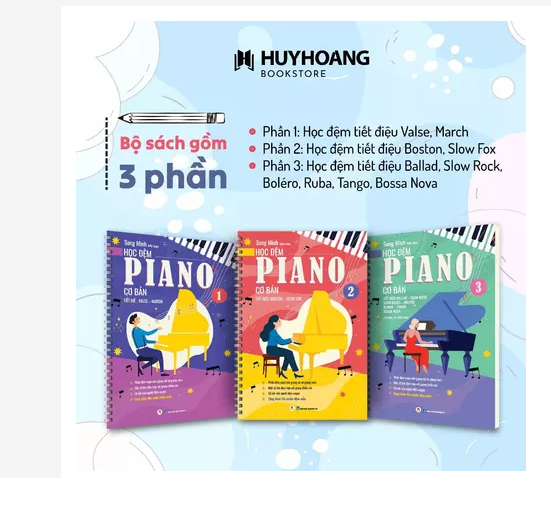 Bộ Sách - Học Đệm Piano Cơ Bản (kèm file audio) - Tái Bản 2025. Phần 1
