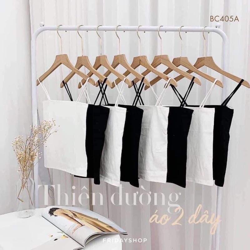 Áo Hai Dây Sợi Bún Siêu Hot Chất Bao Mềm Mịn,Co Giãn tốt