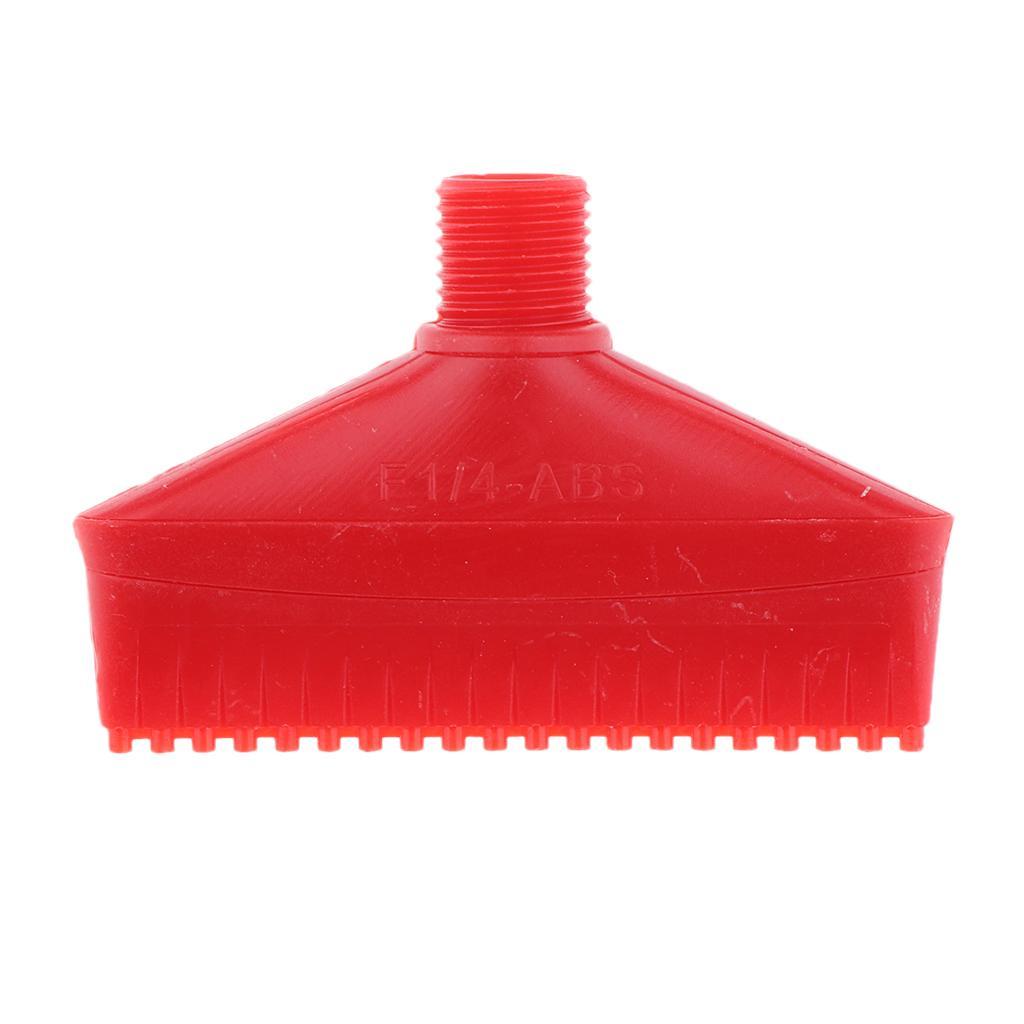 Set of 4 ABS Plastic 1/4 Air Knife Blowing Wind Jet Washer Nozzles Red 70mm