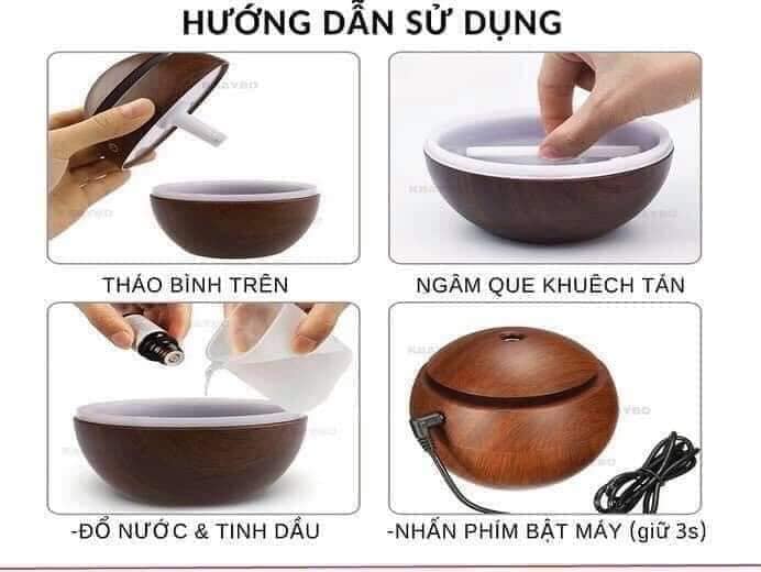 ĐÈN XÔNG TINH DẦU GỖ (vừa trang trí, vừa đuổi côn trùng)