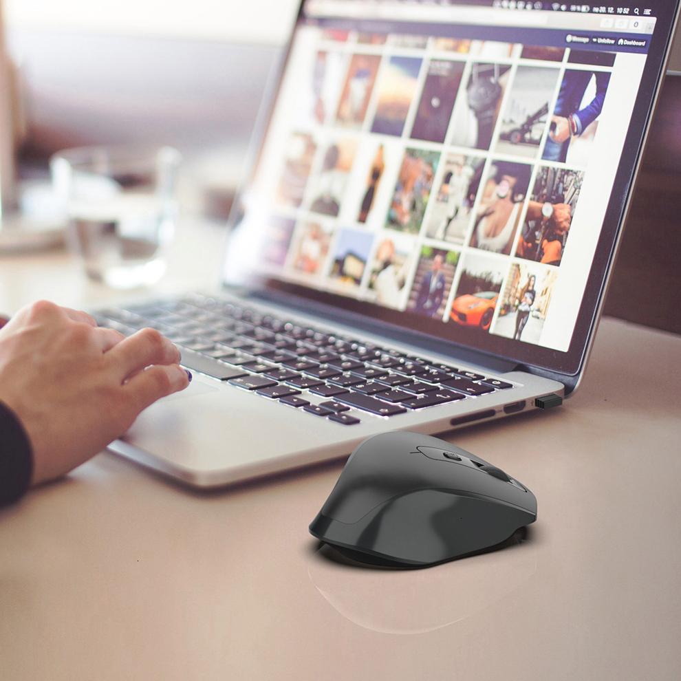 Sữa Ong Chúa Lược Sạc Chuột Game Không Dây 2.4G Ergonomic Thiết Kế 6 Nút Bấm Silent Chuột Cho Laptop Máy Tính Xách Tay Máy Tính Để Bàn Chuột