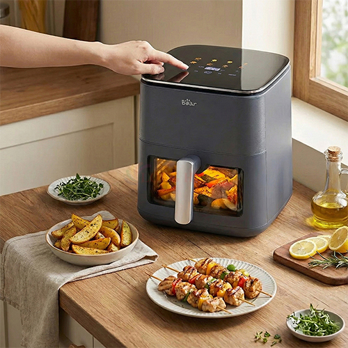 Nồi chiên không dầu Bear 6 lít AF-4H16k - Hàng chính hãng