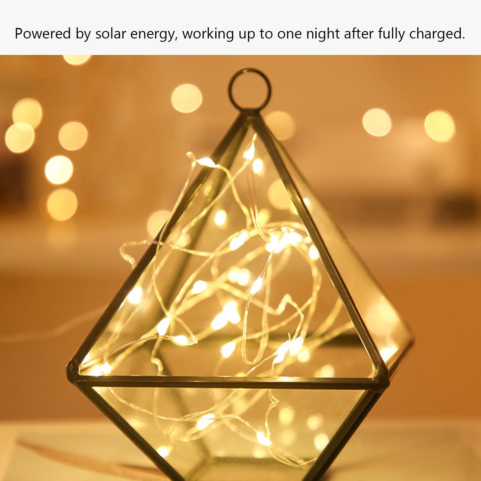 Solar String Lights Solar Powered Lamp Waterproof Decorative Lighting for Garden Yard Party Wedding Christmas