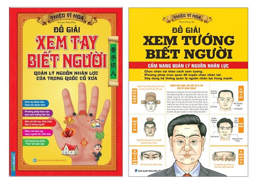 Combo Đồ Giải Xem Tay Biết Người + Đồ Giải Xem Tướng Biết Người - Cẩm Nang Quản Lý Nguồn Nhân Lực (BM)