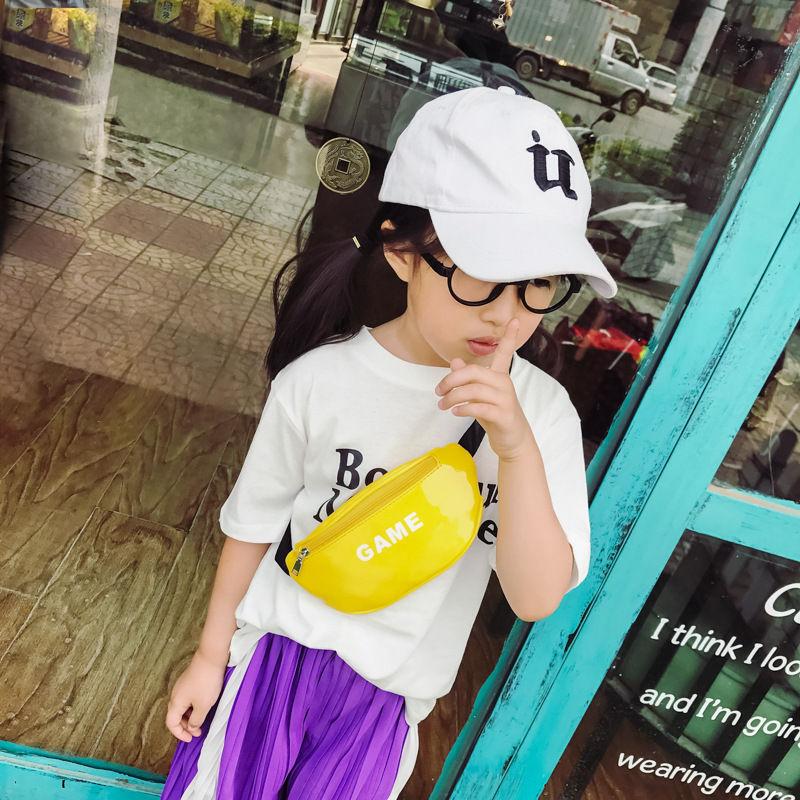 PU Thời Trang Trẻ Em Eo Gói Trẻ Em Đeo Vai In Chữ Bé Ngực Túi Bé Gái Bé Trai Màu Trẻ Sơ Sinh Điện Thoại túi Đeo Bụng