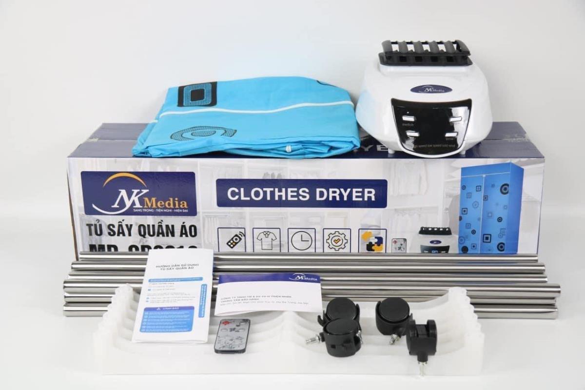 Tủ Sấy Quần Áo NK Media MD-CD0216 (Kèm Điều Khiển) - Hàng Chính Hãng
