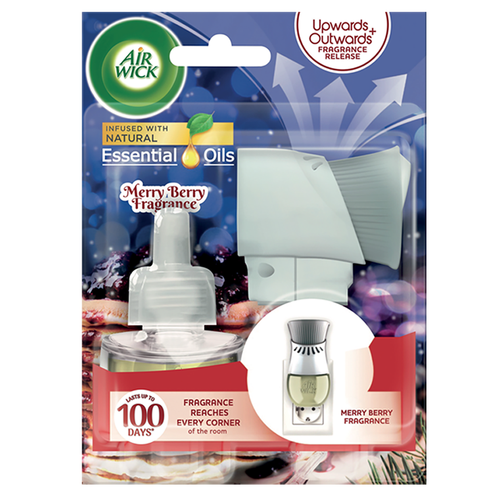 Bộ khuếch tán tinh dầu tự động Air Wick Merry Berry 19ml QT09421 - trái cây rừng
