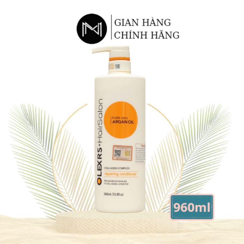 Dầu cặp bộ gội xả Olexrs Hair Salon Argan oil 500ml/960ml - Mọc Tóc, Chong Rụng Tóc, Tóc Nhuộm
