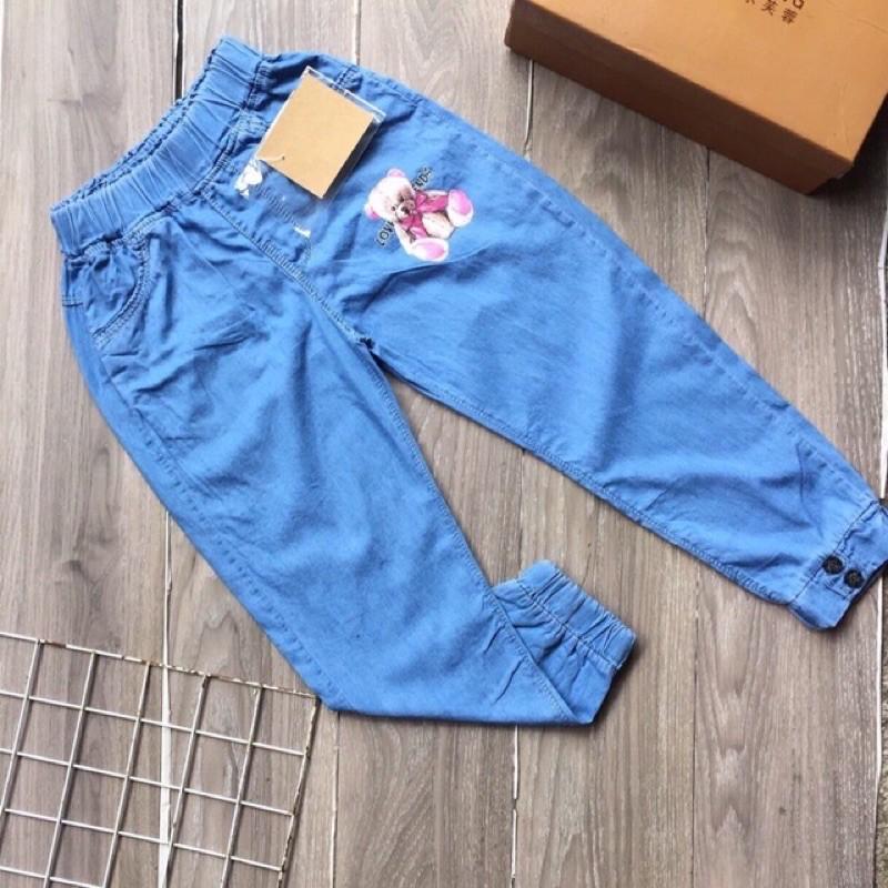 Quần jeans giấy bé gái (26-30kg)