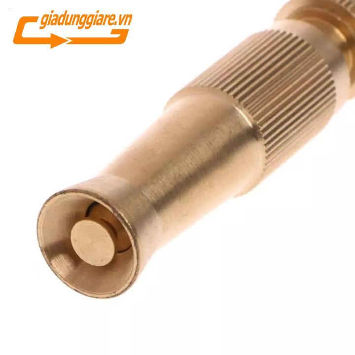 Đầu xịt tăng áp bằng đồng, Vòi rửa xe, rửa sân, tưới cây, làm vườn, điều chỉnh được áp lực nước