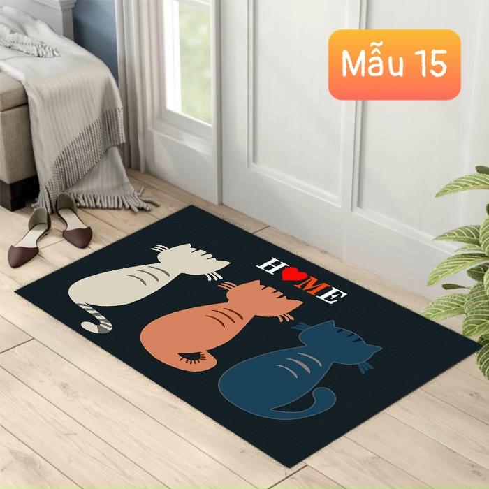 THẢM LAU CHÂN 3D CHỐNG TRƠN TRƯỢT 40x60CM