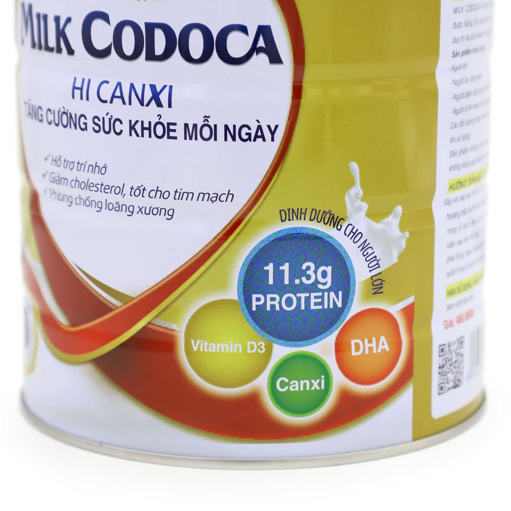 Codoca Hi Canxi 900g - Dinh dưỡng đặc biệt cho người tiểu đường - bổ sung Canxi hàm lượng cao, tăng cường sức khỏe