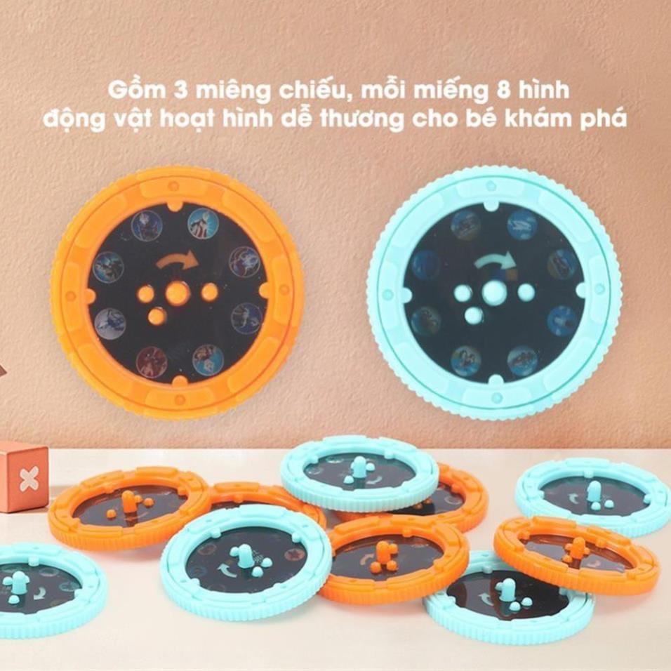 Đồ chơi thông minh - Đèn pin chiếu hình cho bé 24 hình động vật nhân vật hoạt hình ngộ nghĩnh vui nhộn