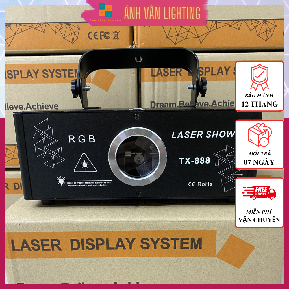 Đèn Laser Phòng Bay TX -888 Chiếu Hình 3D Với Hơn 1100 Hiệu ứng Bay Phòng Karaoke Vũ Trường