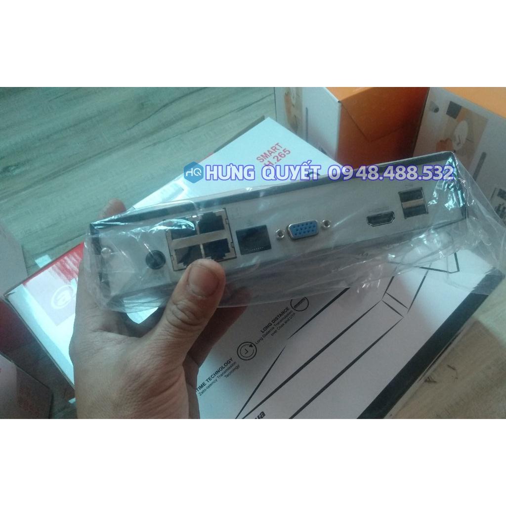 Đầu ghi IP 4 kênh PoE Dahua NVR2104 POE đầu ghi hình Dahua liền POE 4 kênh cắm là chạy Hàng nhập khẩu đã up tiếng việt bảo hành 24 tháng