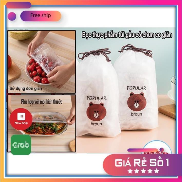 Túi 100 màng bọc thực phẩm nilong co giãn phiên bản mới