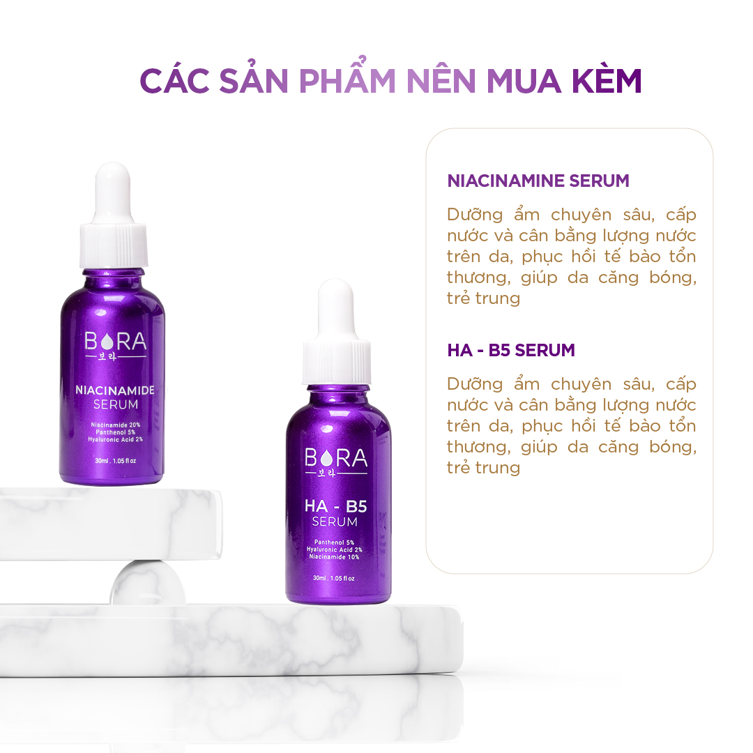 Tinh chất ngăn ngừa mụn dưỡng ẩm cho da Bora AHA 8% Serum lọ 30ml