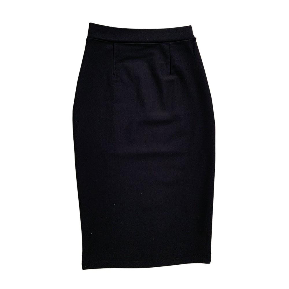 Chân váy công sở dài bigsize màu đen ôm body dài 70cm