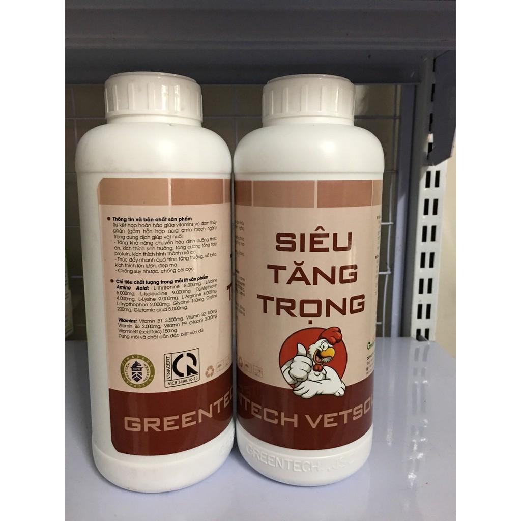 [Thú y] Siêu tăng trọng greentech cho gà, chim (1 lít)