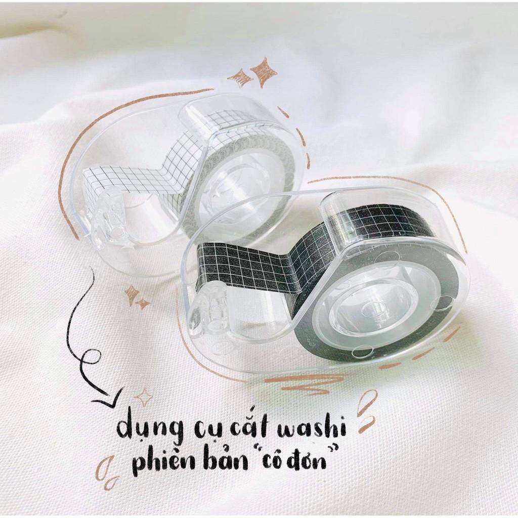 Đồ đựng cắt washi tape &quot;cô đơn&quot; - Dụng cụ cắt băng dính 1 cuộn