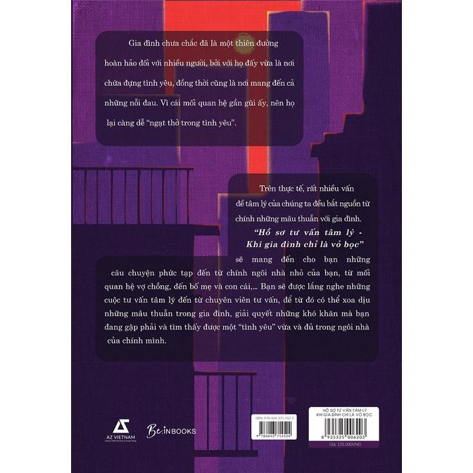 Sách Hồ Sơ Tư Vấn Tâm Lý Khi Gia Đình Chỉ Là Vỏ Bọc - Skybooks - BẢN QUYỀN