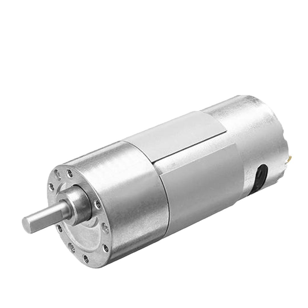 12VDC Động Cơ Giảm Tốc Mô-men Xoắn Cao Giảm Tốc Độ Động Cơ Giảm Tốc Trung Tâm Trục Đầu Ra