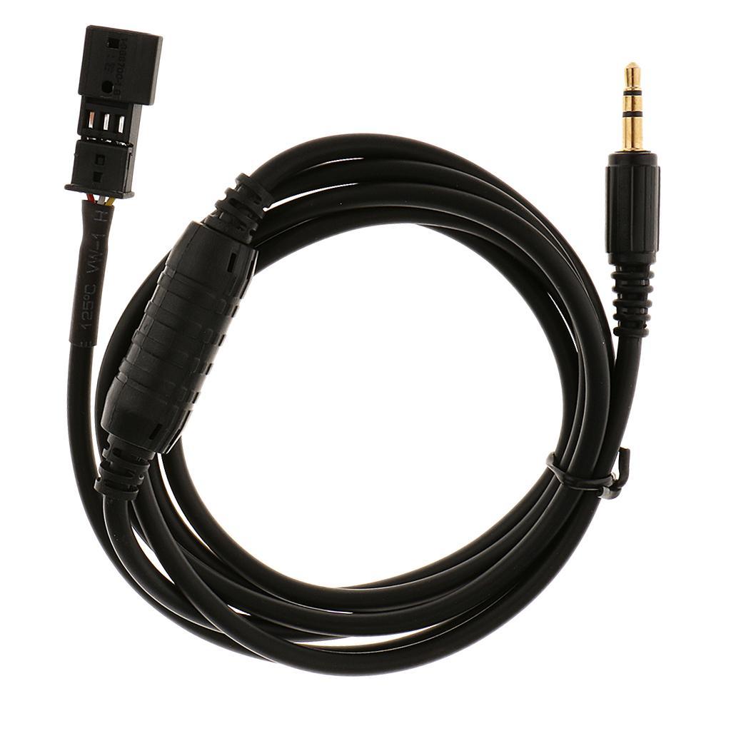Car Female Audio AUX 3.5mm Input Adapter Cable For  BM54  E46  E53