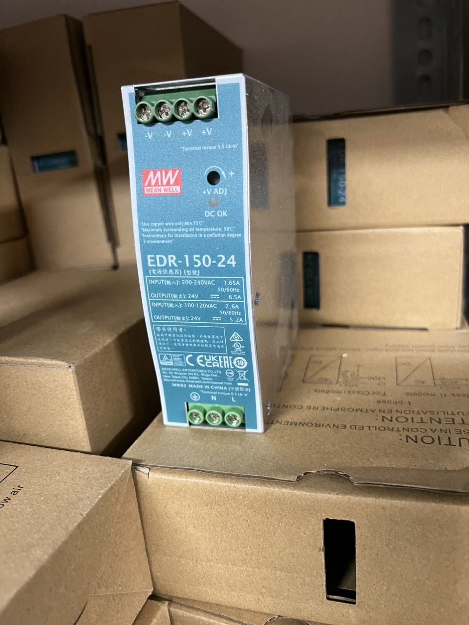 Nguồn DIN Rail EDR-120-48 Meanwell Hàng chính hãng