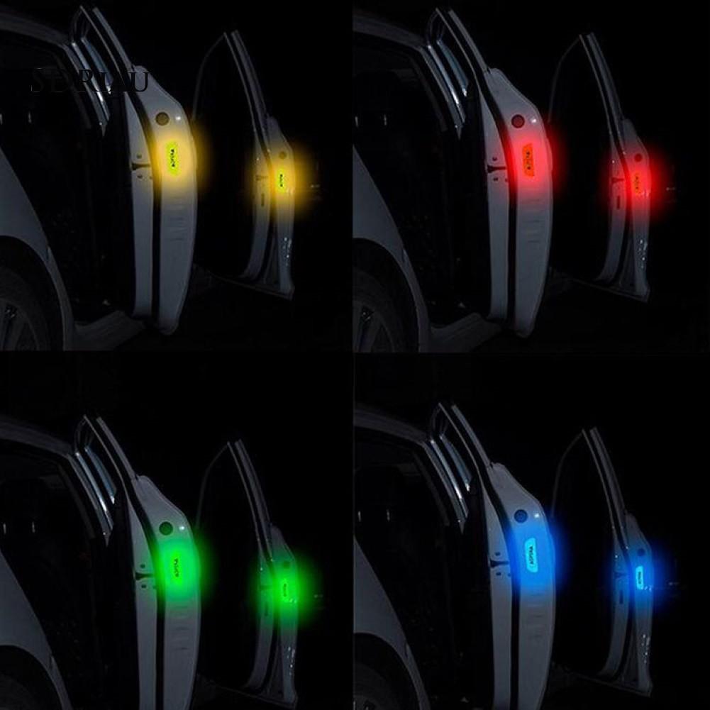 4 nhãn dán phản quang cảnh báo tín hiệu dán cửa xe hơi