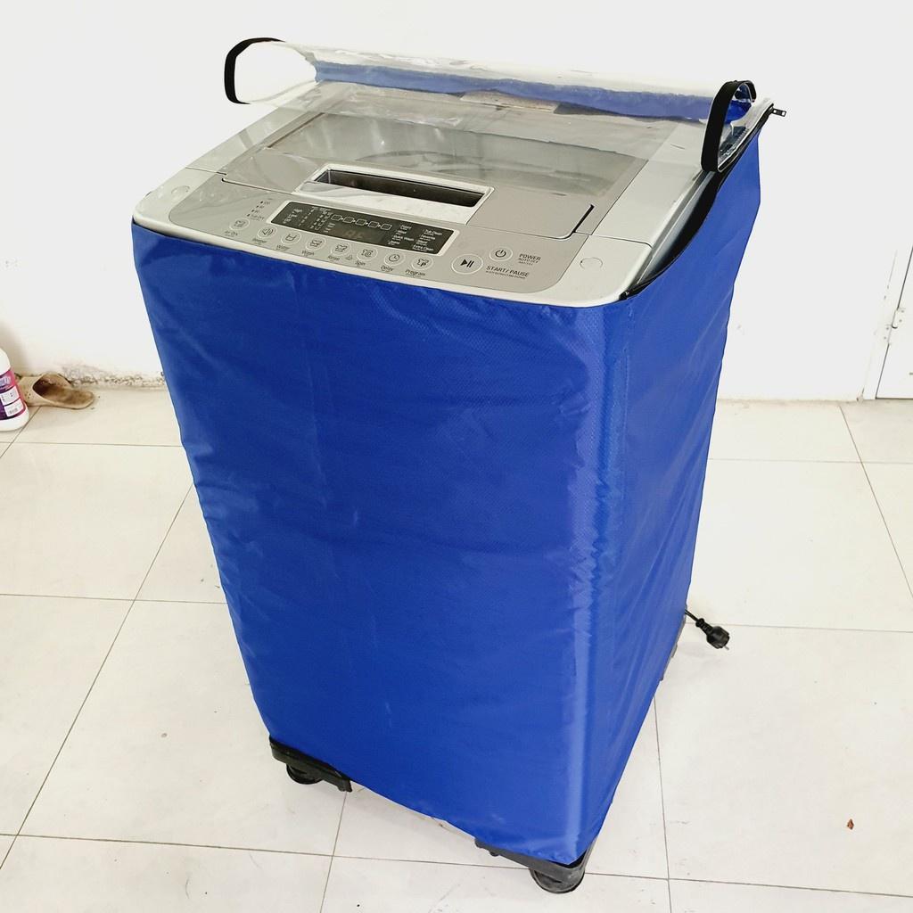 Áo Trùm Vỏ Bọc Máy Giặt Cửa Trên Cửa Đứng Bằng Da và Vải Dù Cao Cấp Siêu Bền Chống Mưa Nắng