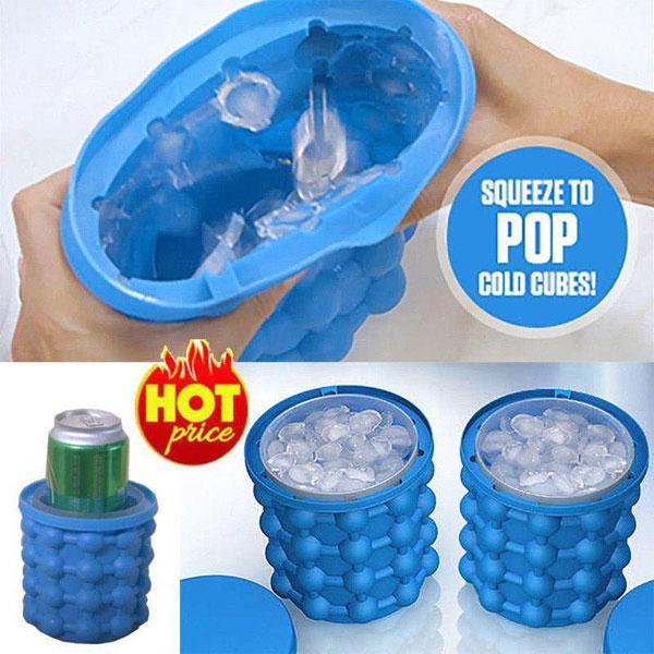 Cốc Làm Đá Giữ Nhiệt Vouller Thông Minh Ice Genie 120 Viên Có Nắp Đậy Tiệt Trùng Tiện Dụng - Hàng Chính Hãng