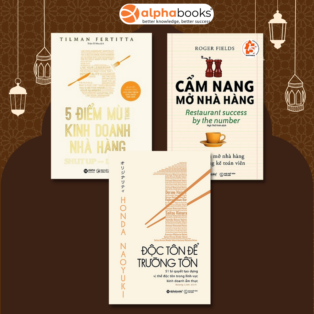 Combo 3 Cuốn 5 Điểm Mù Trong Kinh Doanh Nhà Hàng Cẩm Nang Mở Nhà Hàng Độc Tôn Để Trường Tồn