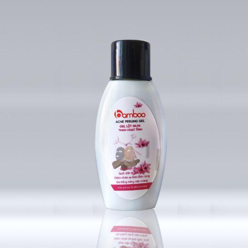 GEL LỘT MỤN THAN HOẠT TÍNH BAMBOO lột sạch mụn bã nhờn bụi bẩn bám trên da