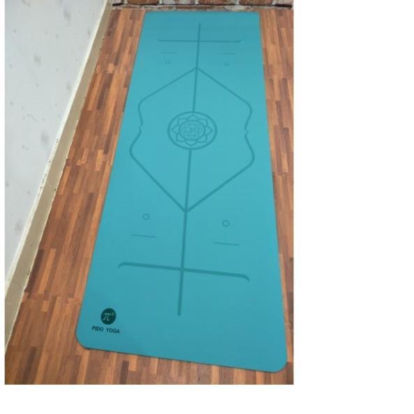 Thảm yoga định tuyến 5mm pido(tặng túi+dây buộc) PU