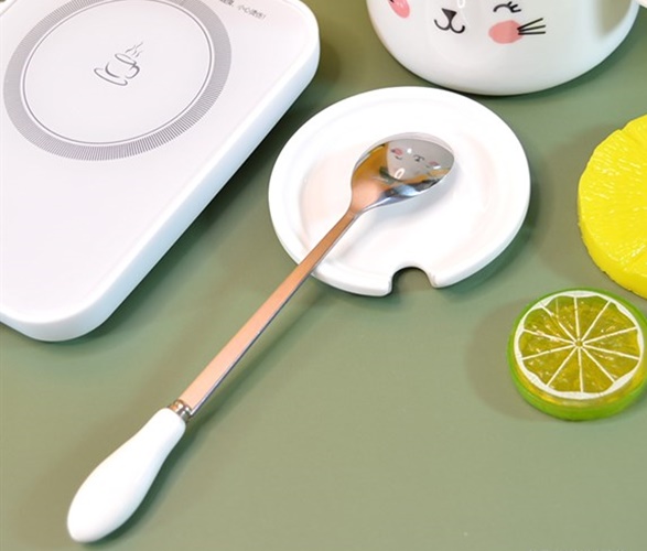 Đế hâm nóng kèm ly sứ cao cấp-giao ngẫu nhiên